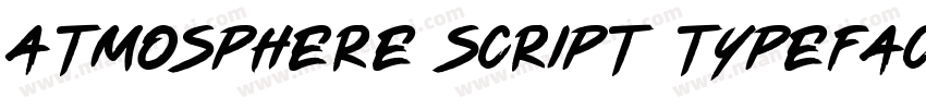 Atmosphere Script Typeface字体转换